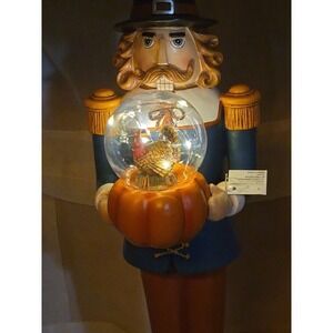 The Gerson Company Lighted Resin Harvest Figure 20" Vtg Globe Working Condition